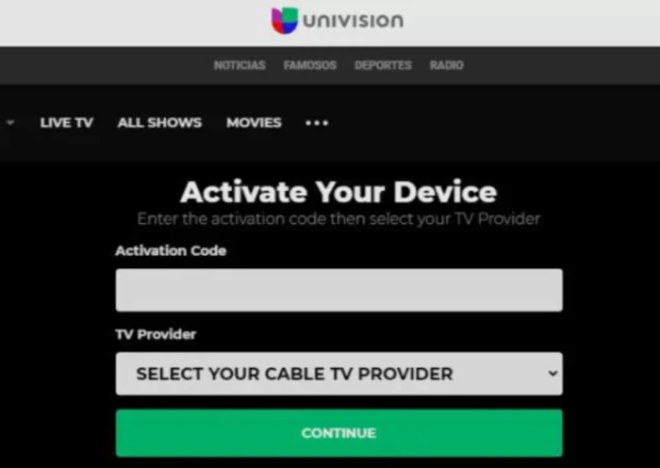 How to activate Univision on Roku tv 