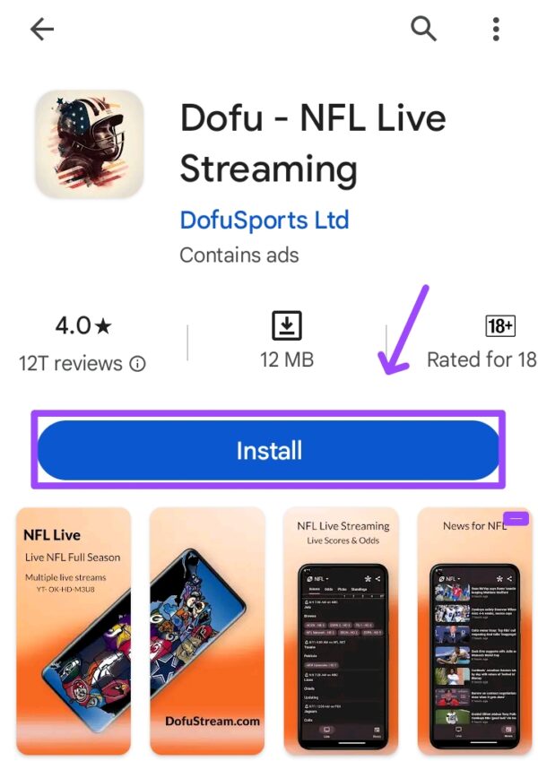 download and install dofu sports app on android 