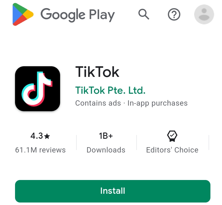 download and install tiktok  app on Android 