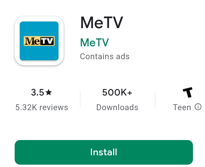 install and download Metv App on Android device 