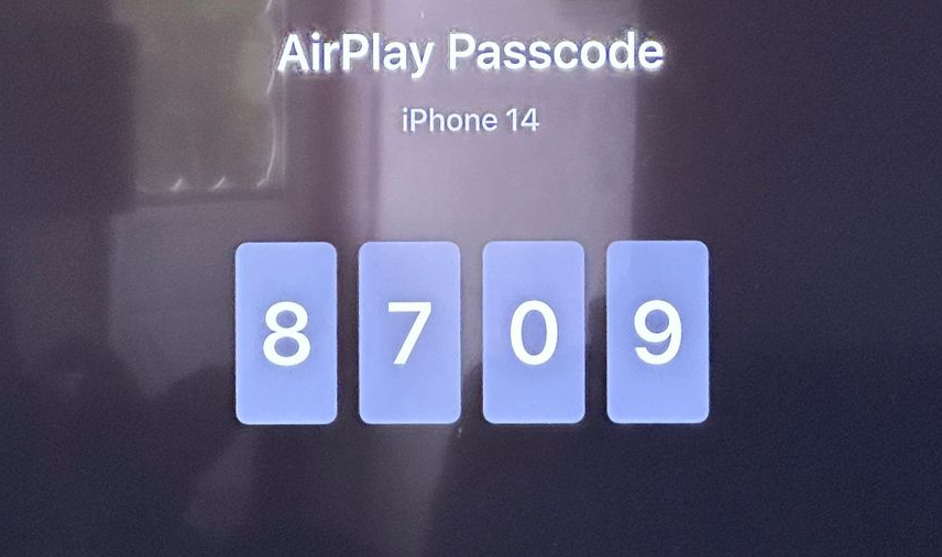 passcode on roku tv to enter on iOS device 