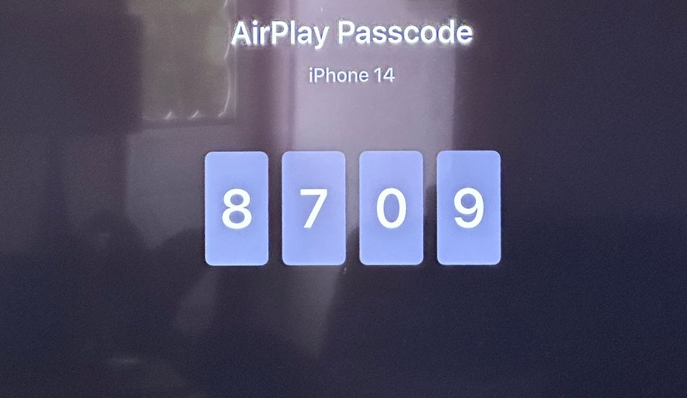 Enter passcode from roku tv on iPhone or iPad 