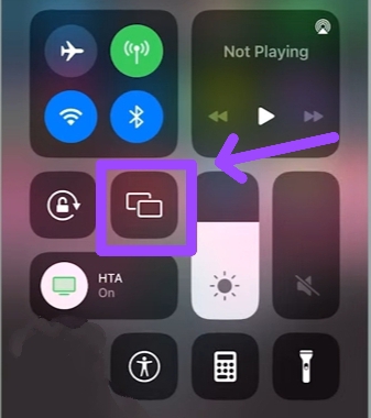 screen mirroring icon on iPhone 