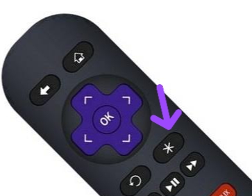 press Ashtrick button on Roku remote to cancel crave TV on Roku device