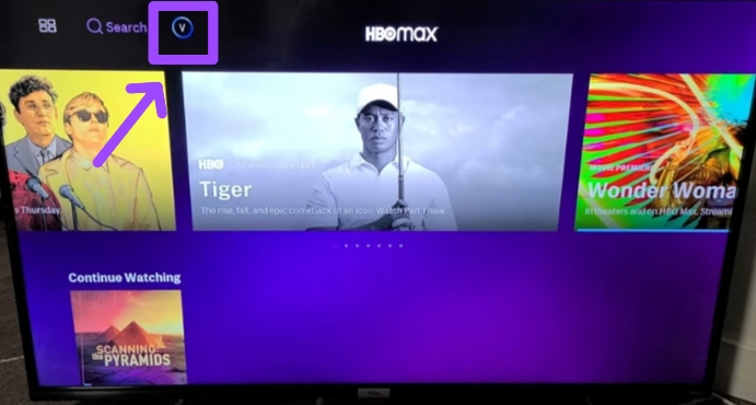profile on HBO Max on Roku TV to log out of HBO Max 