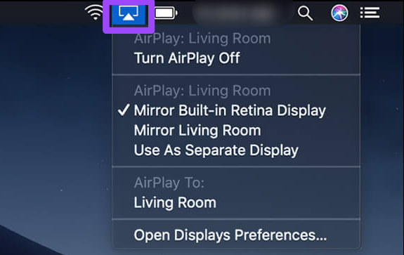 turn on airplay on Mac 10.5