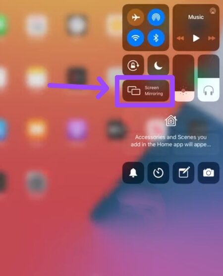 Control center of Mac to connect with Roku tv 